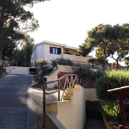 Villa Panoramica Immersa Nel Verde Porto Pino Exterior foto