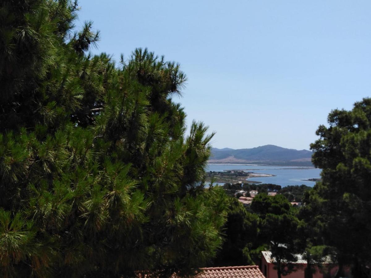 Villa Panoramica Immersa Nel Verde Porto Pino Exterior foto